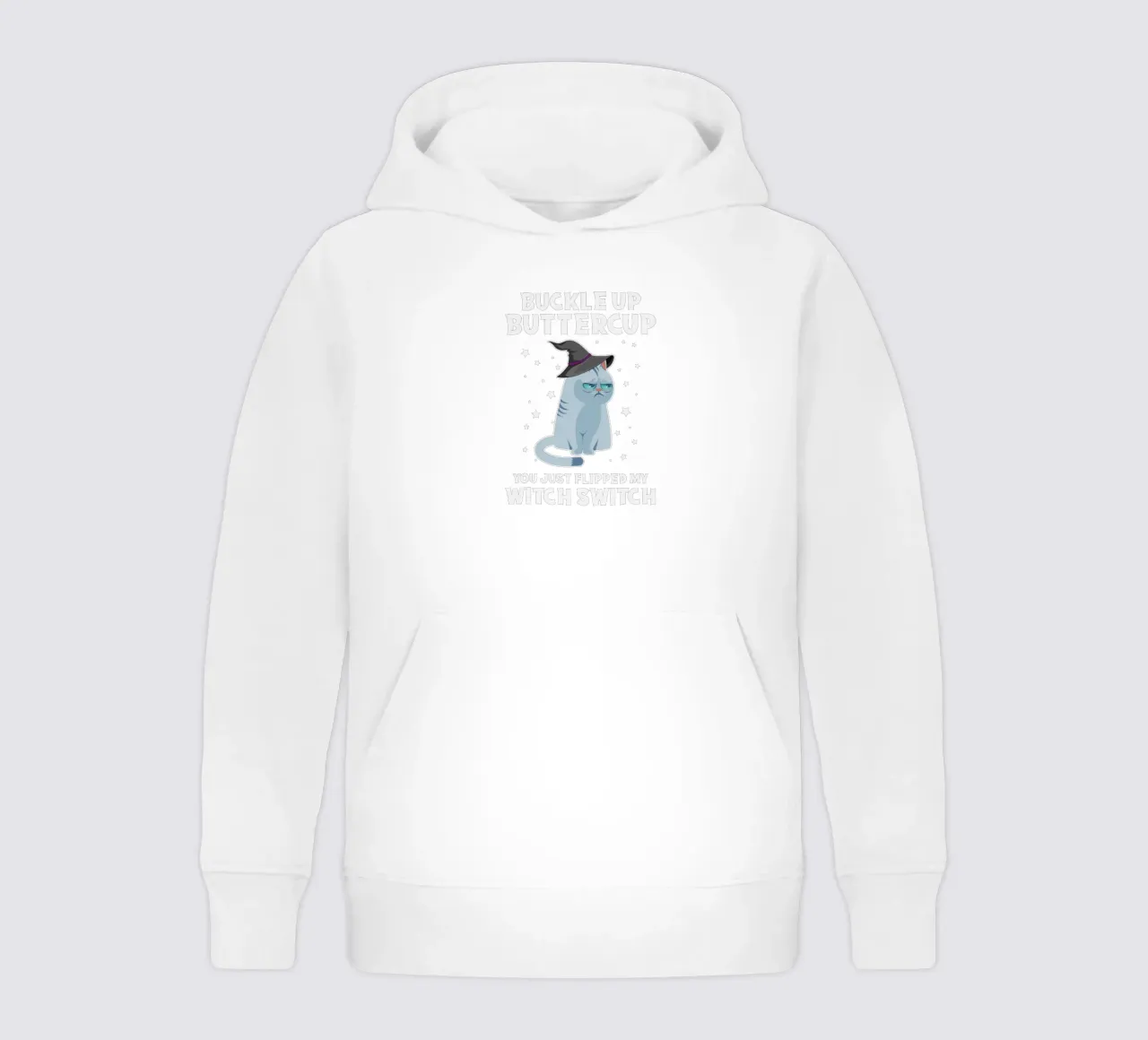 Buckle up buttercup, you just flipped my witch switch kids hoodie by edsonramosart