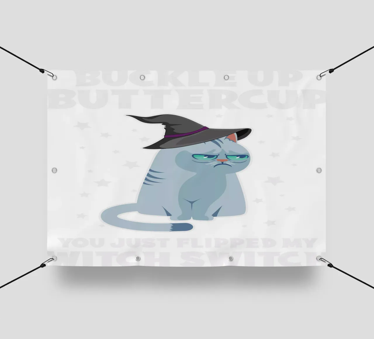 Buckle up buttercup, you just flipped my witch switch telo in pvc da edsonramosart