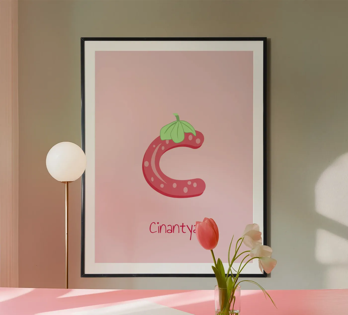 Strawbery C Poster von ilustration sofia doyle