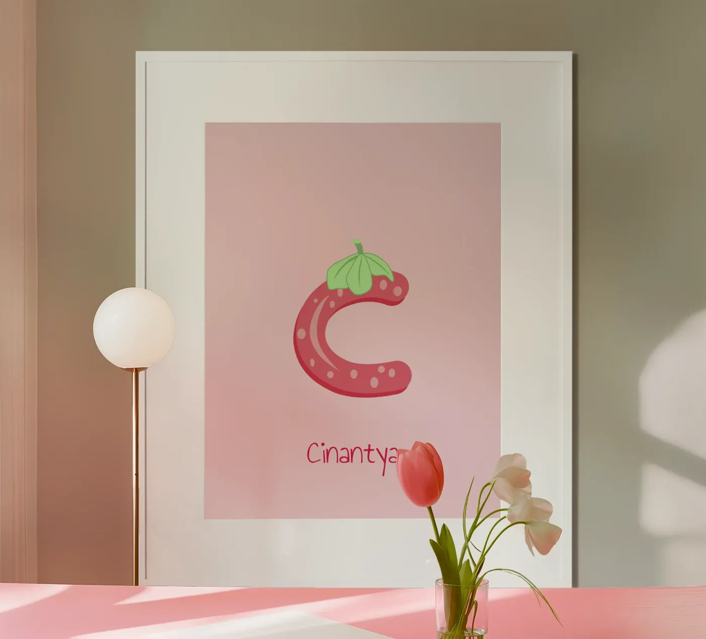 Strawbery C Poster von ilustration sofia doyle