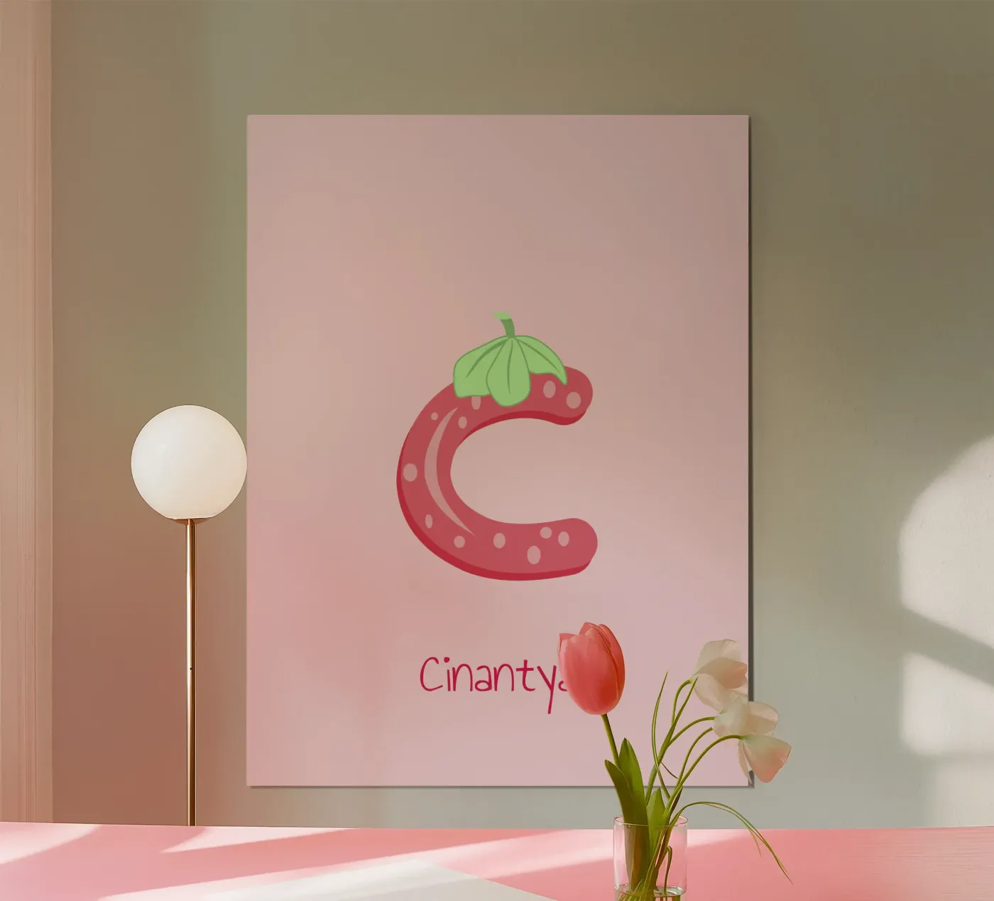 Strawbery C Poster von ilustration sofia doyle