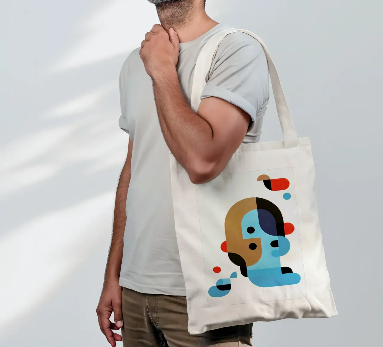 Me, Myself, and I borsa in juta da Antony Squizzato