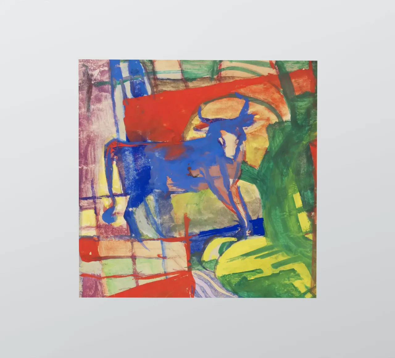 Franz Marc - Vache bleue autocollant de ARTOTHEK