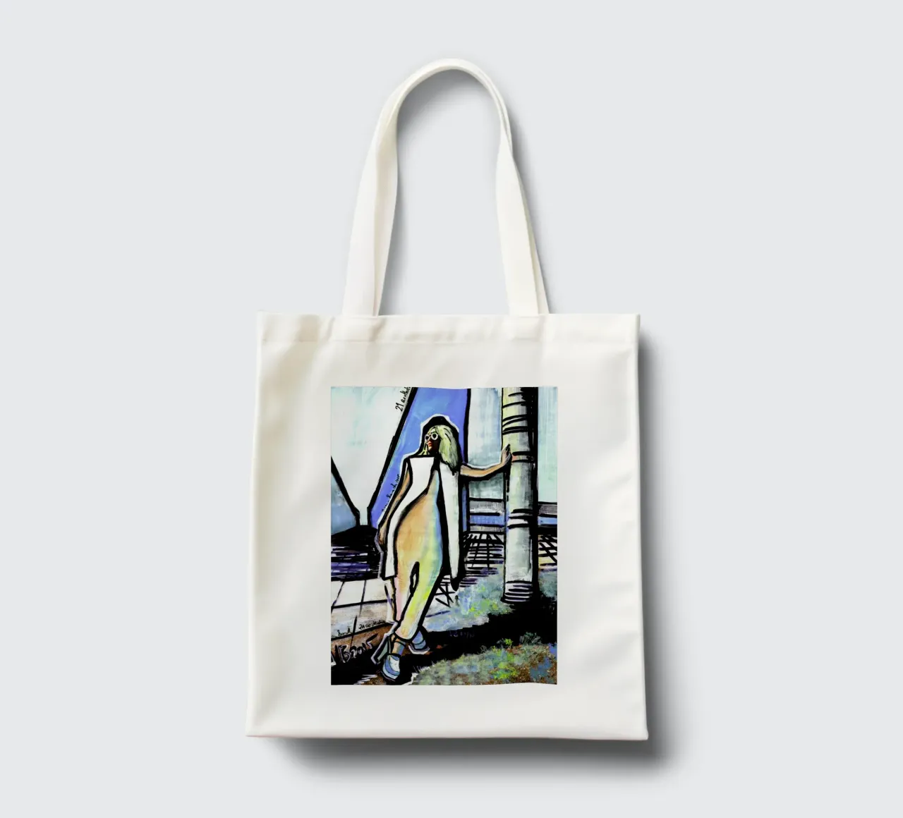 In Time To Come borsa in juta da Verena Bonath | 21st aesthetics