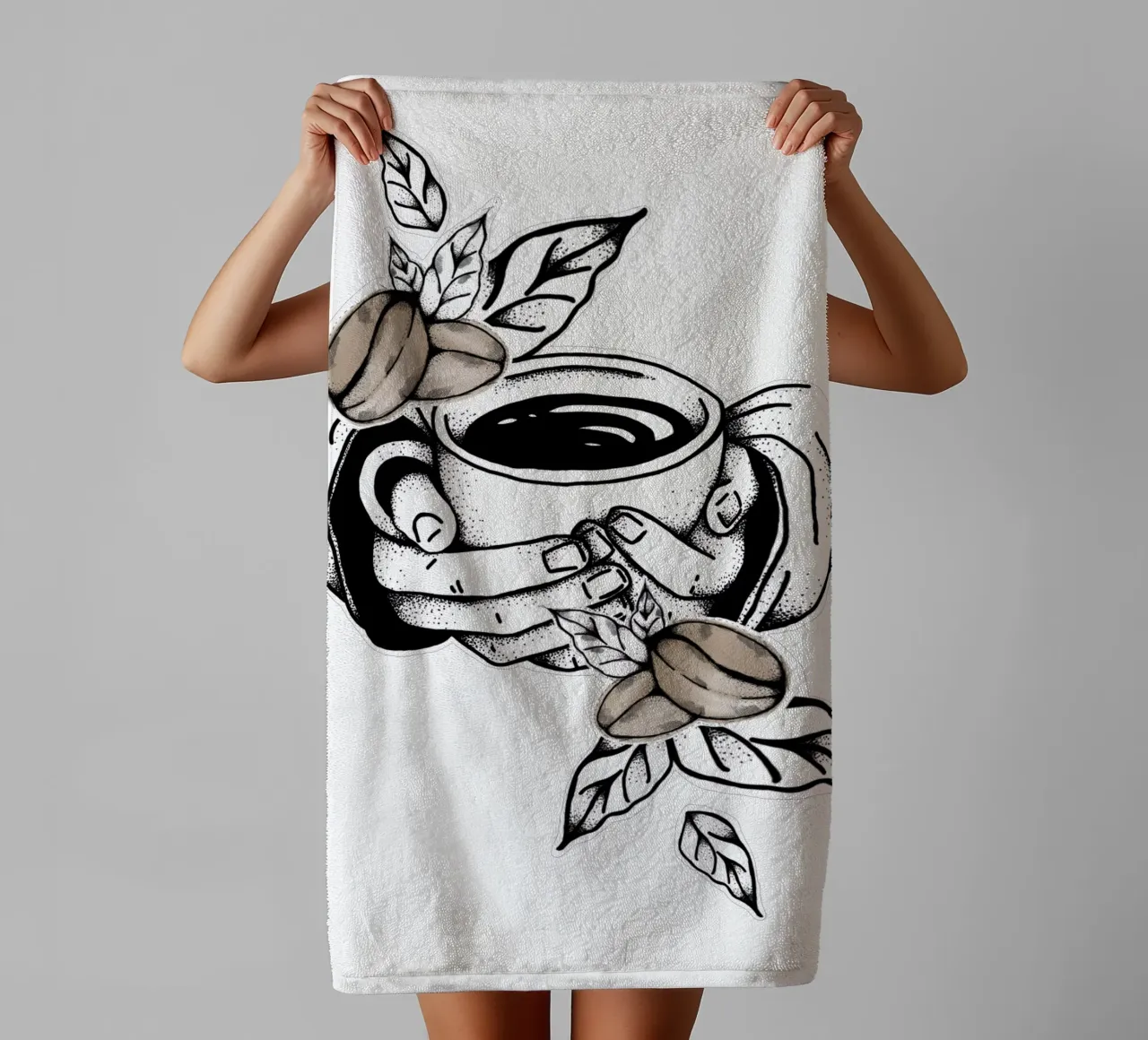 CoffeeMug | Lineart asciugamano da bagno da venten