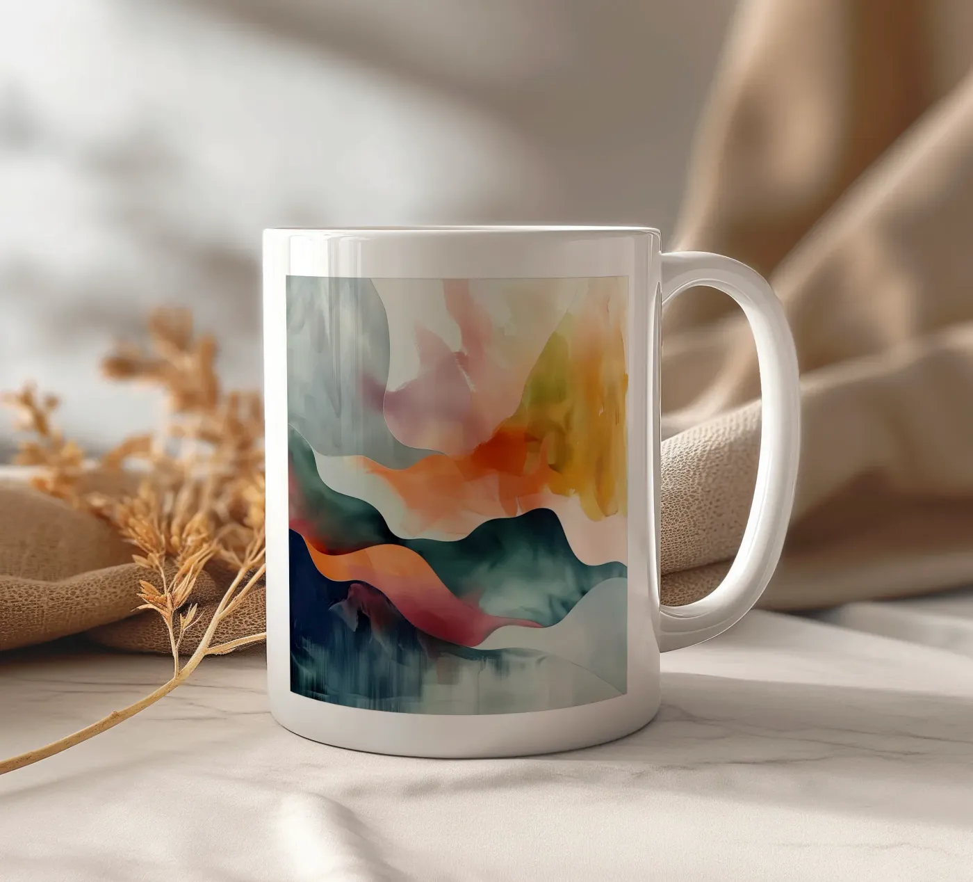 Flow Study ceramic mug by Hazia