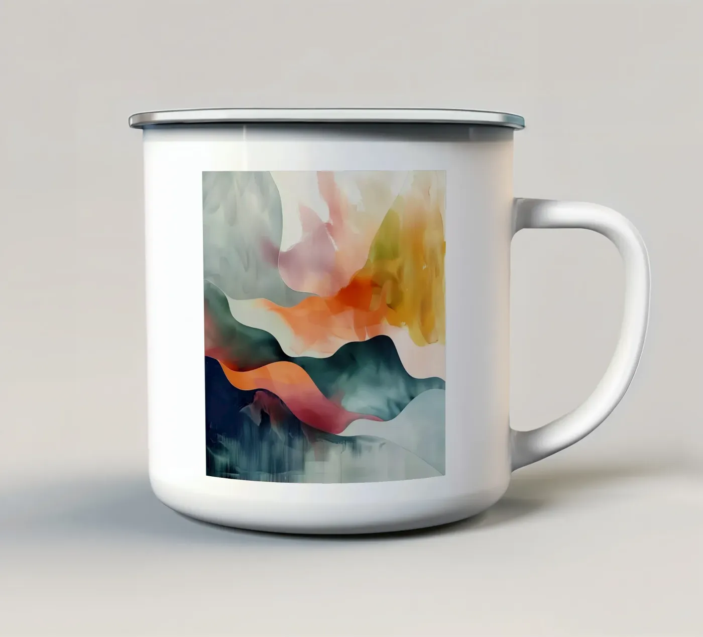 Flow Study enamel mug by Hazia