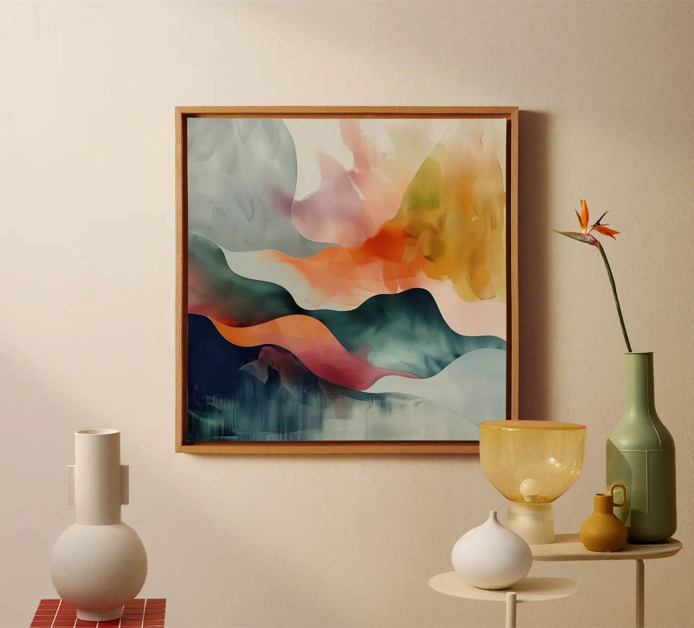 Flow Study canvas van Hazia