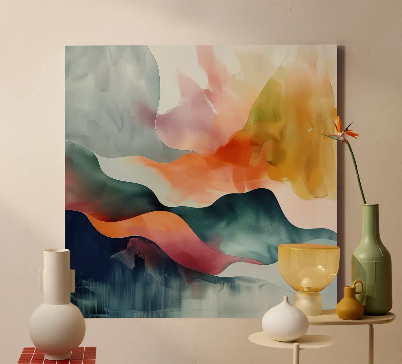 Flow Study canvas van Hazia
