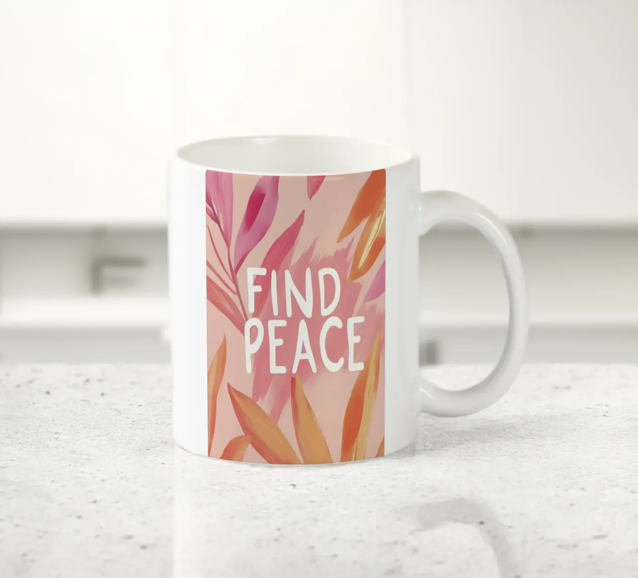 Find Peace tazza in ceramica da treechild
