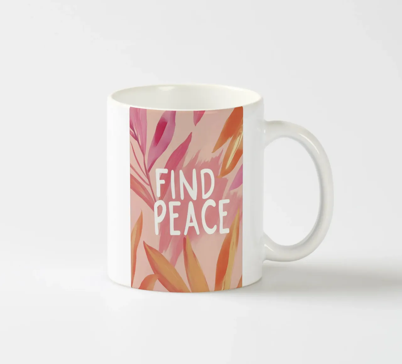 Find Peace tazza in ceramica da treechild
