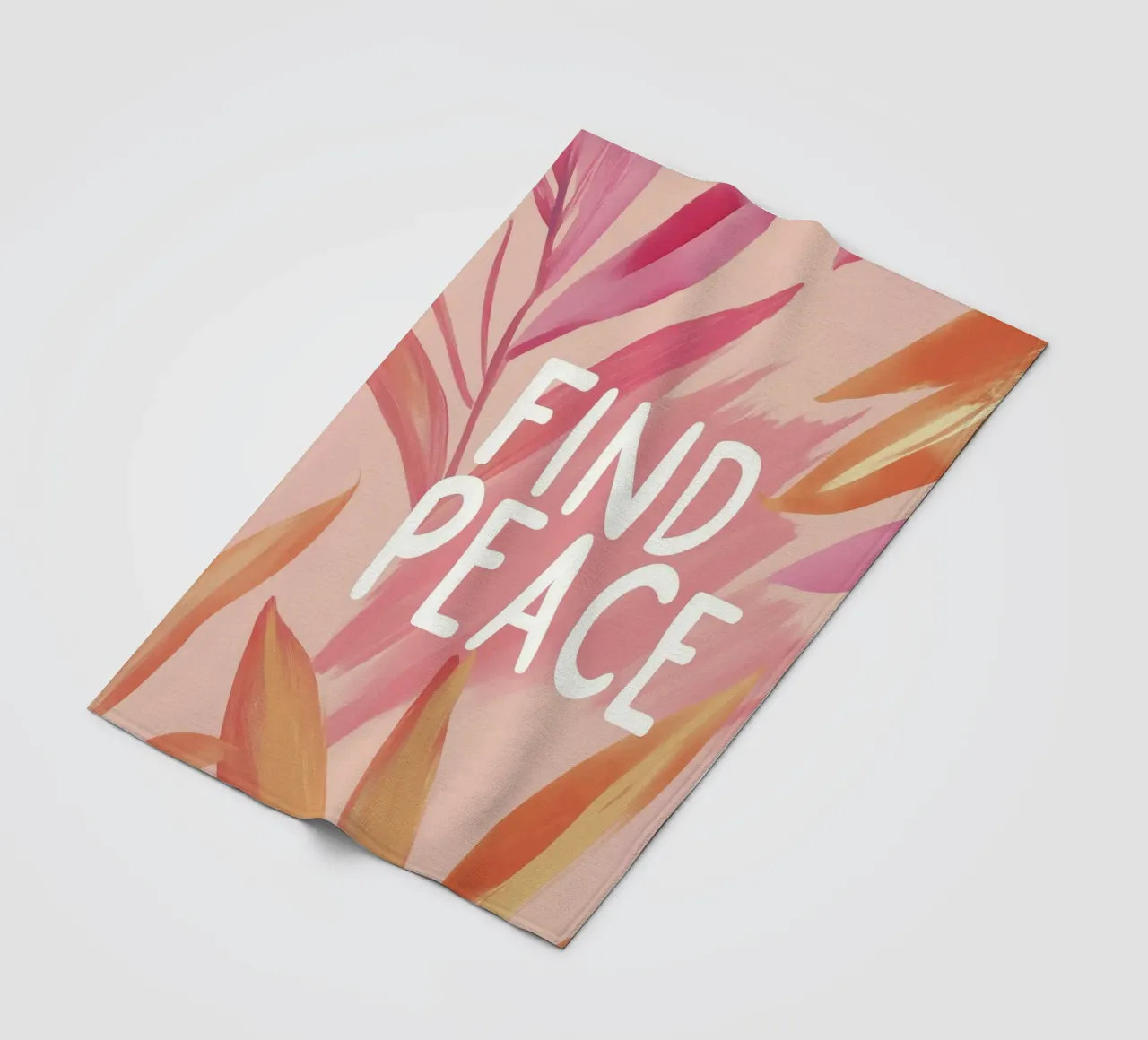 Find Peace coperta in pile da treechild