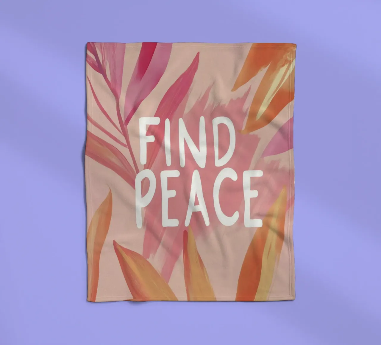 Find Peace coperta in pile da treechild