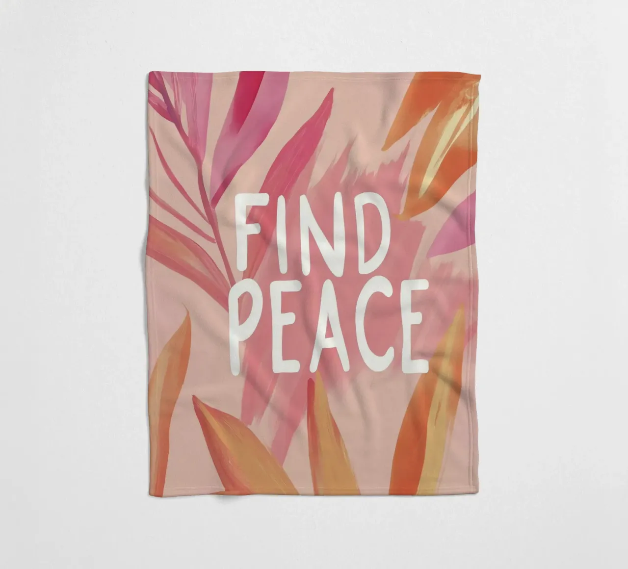 Find Peace coperta in pile da treechild