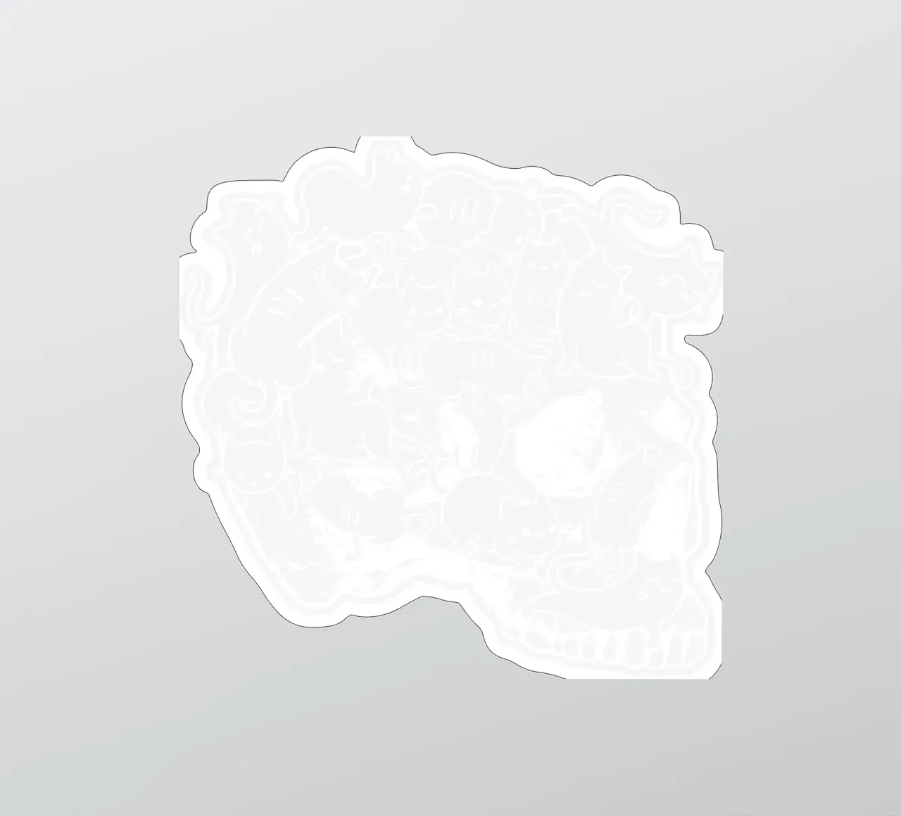 Cat skull sticker by edsonramosart