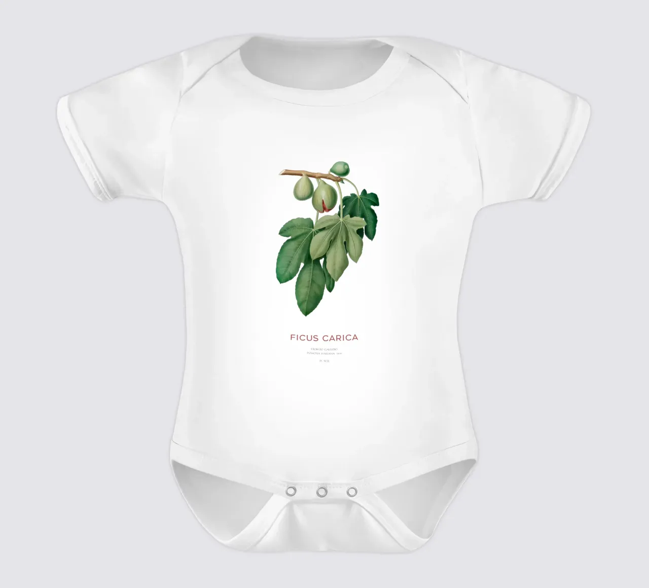 Ficus Carica o Fico body neonato maniche corte da Vintagrafica