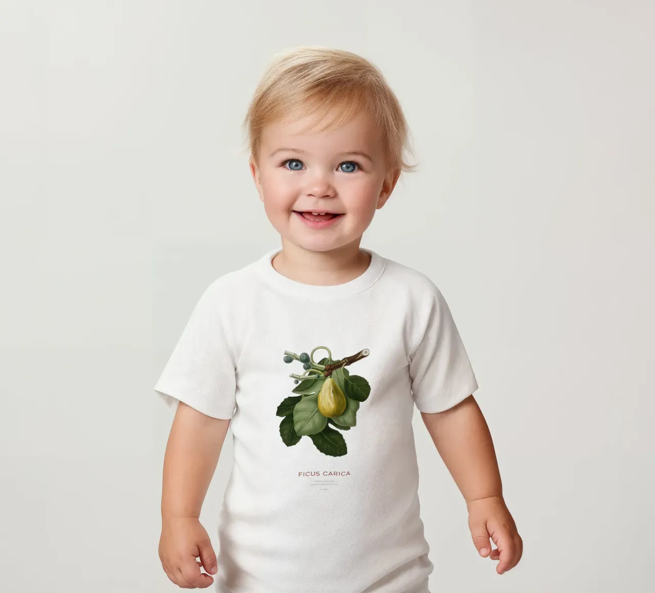 Fig or Ficus Carica baby t-shirt by Vintagrafica