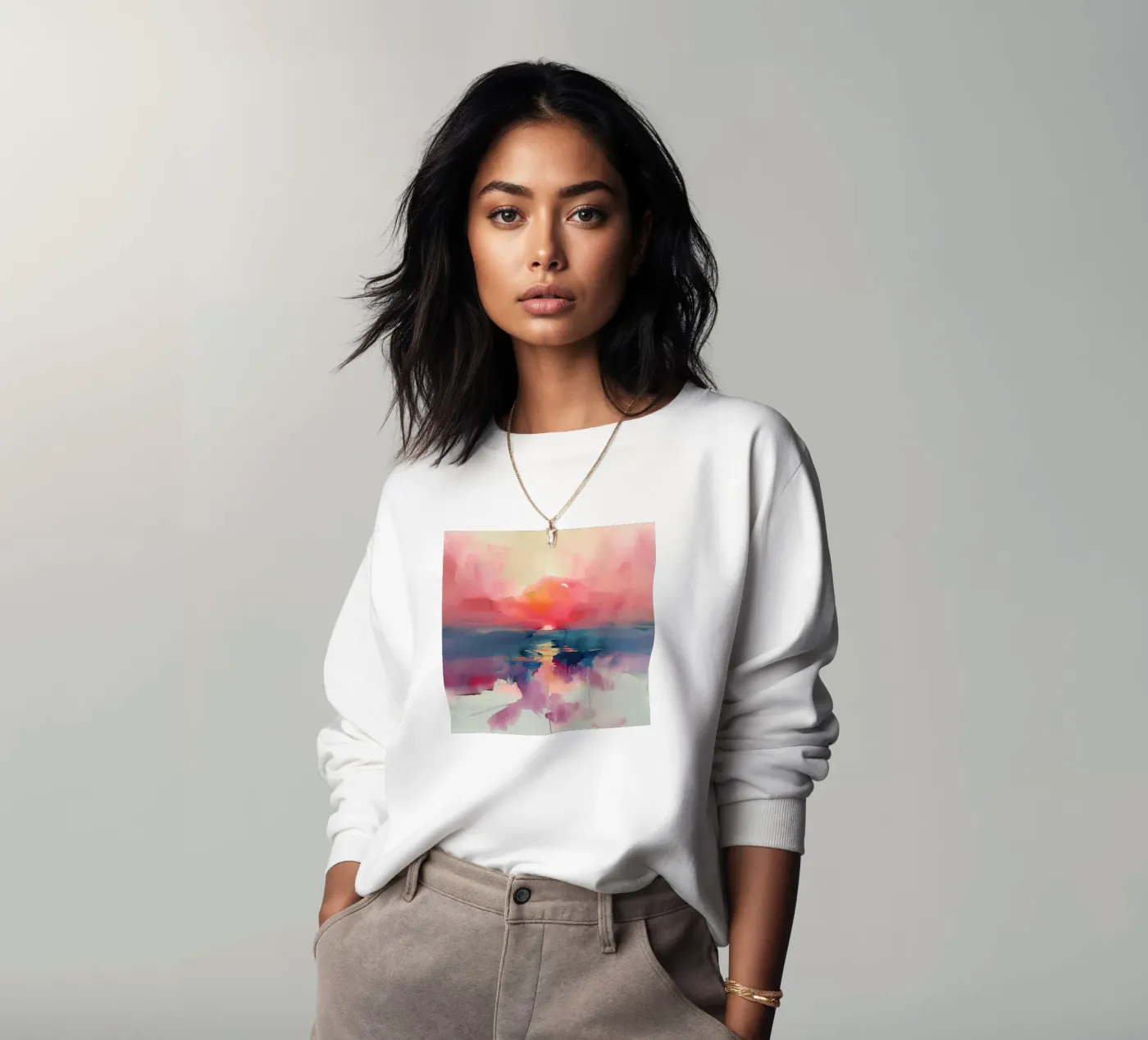 Sunset Reflection sweatshirt by Hazia