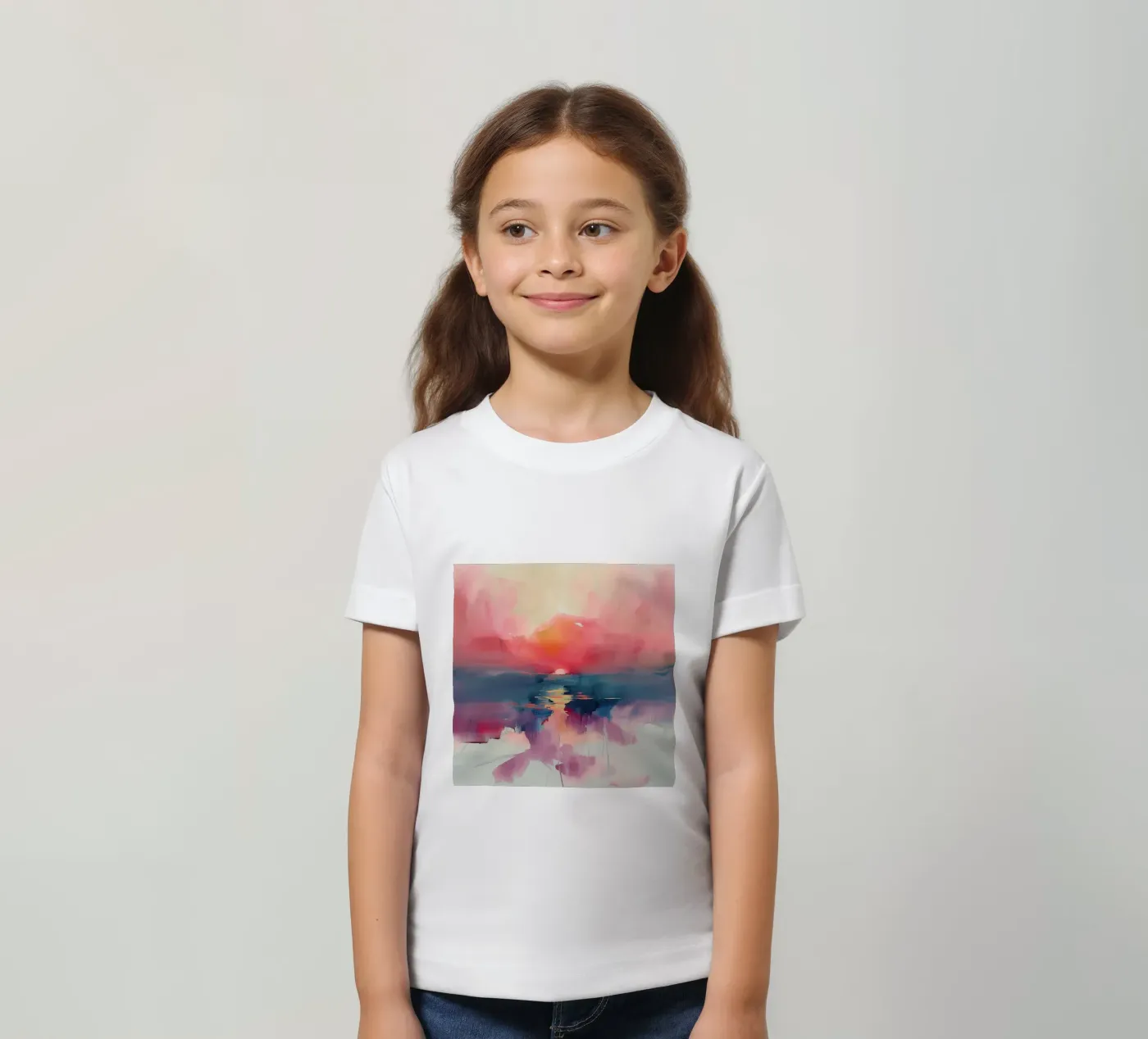 Sunset Reflection kids t-shirt by Hazia
