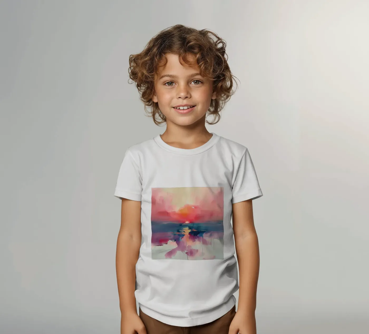 Sunset Reflection kids t-shirt by Hazia