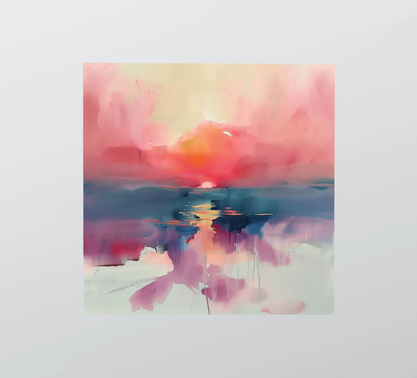 Sunset Reflection sticker van Hazia