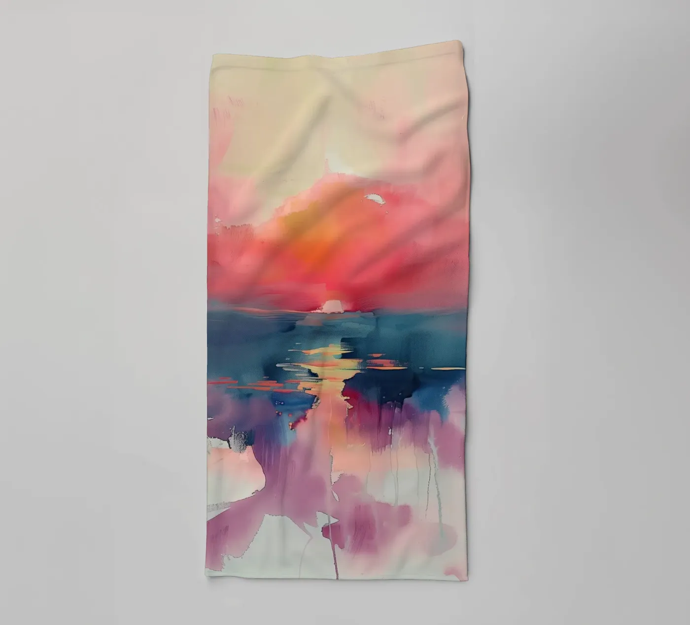 Sunset Reflection badhanddoek van Hazia