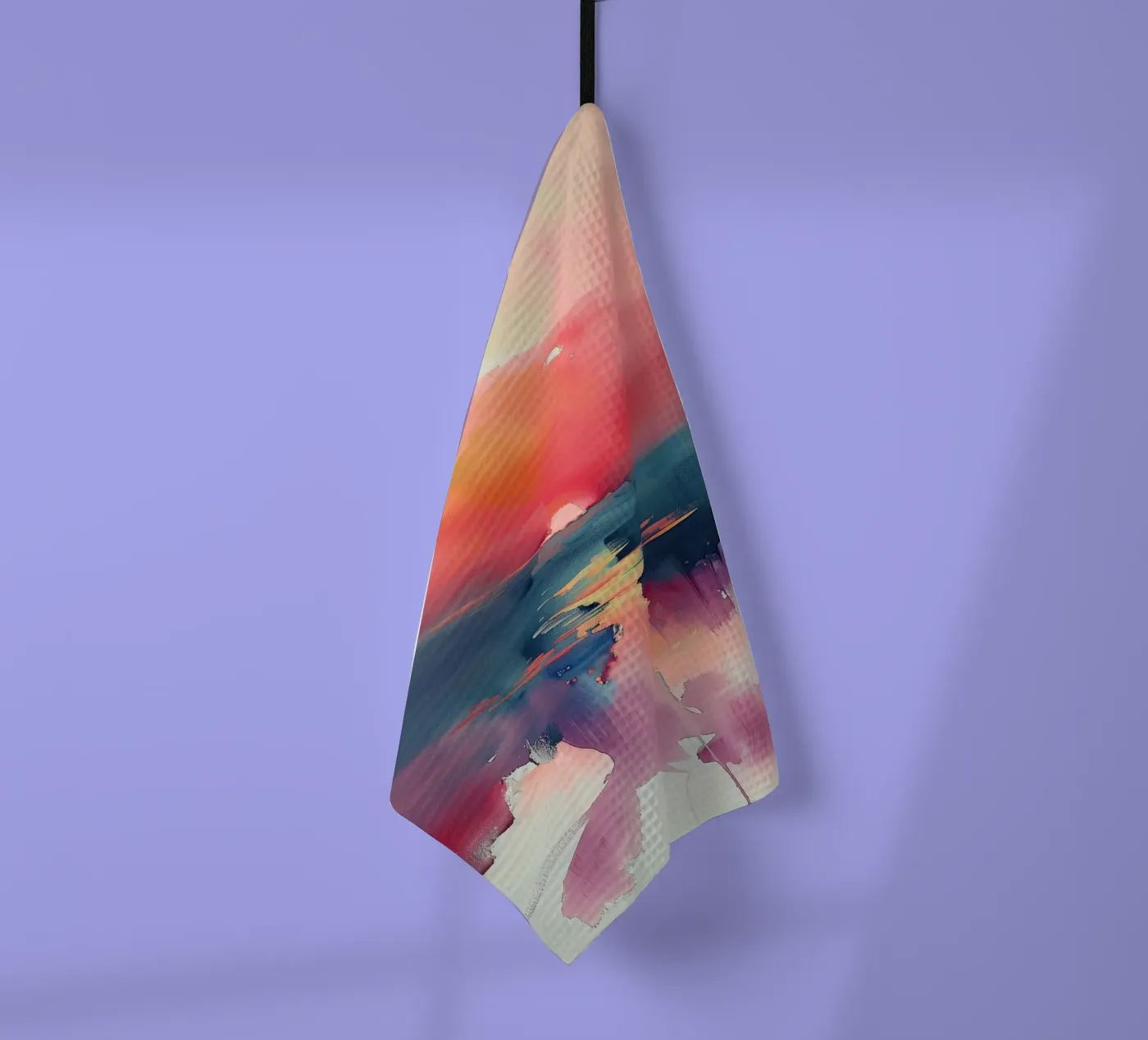 Sunset Reflection tea towel by Hazia