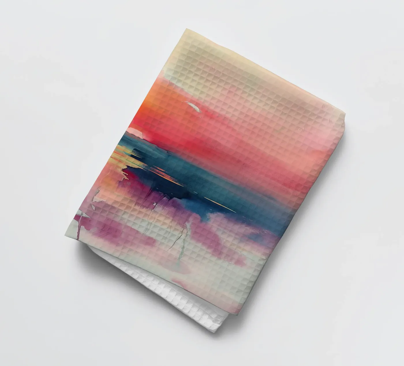 Sunset Reflection tea towel by Hazia