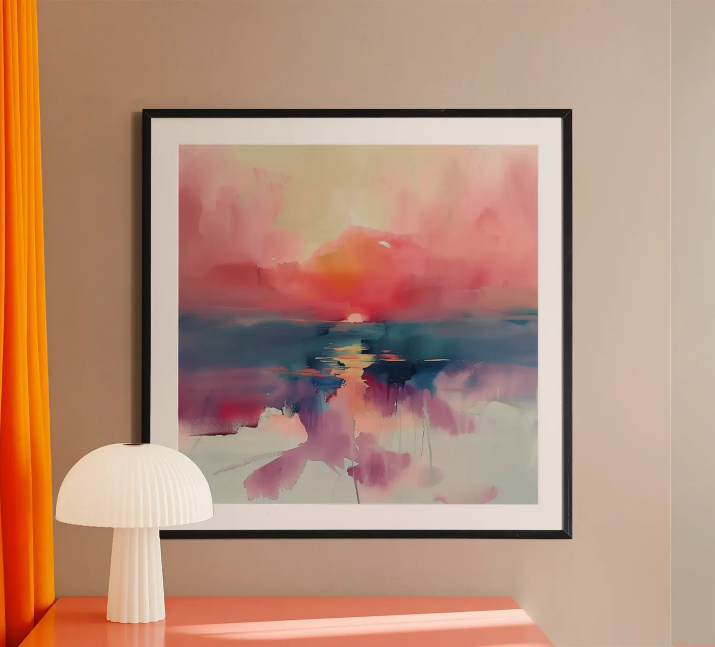 Sunset Reflection poster da Hazia