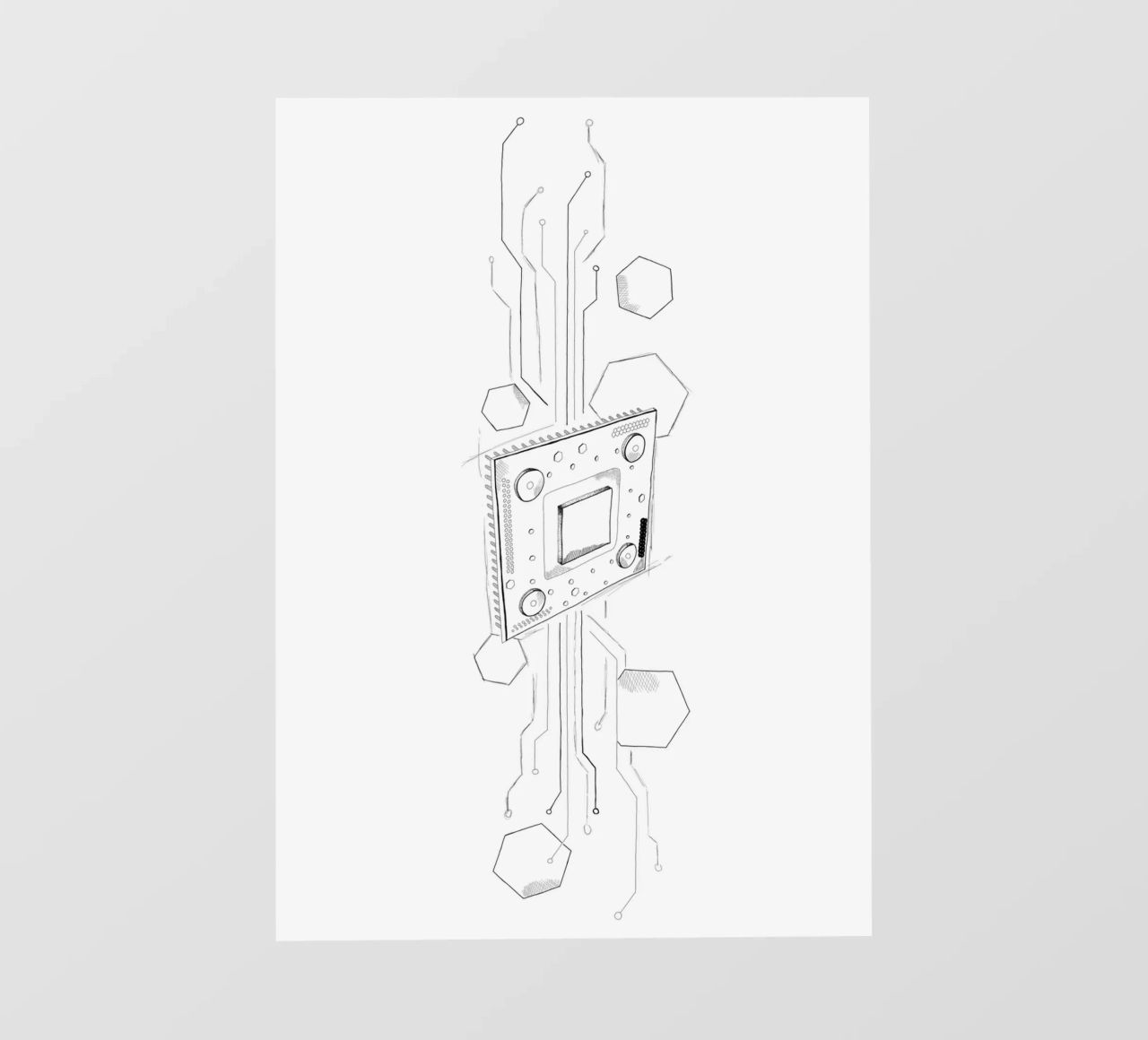 CPU | Lineart pellicola backlit da venten