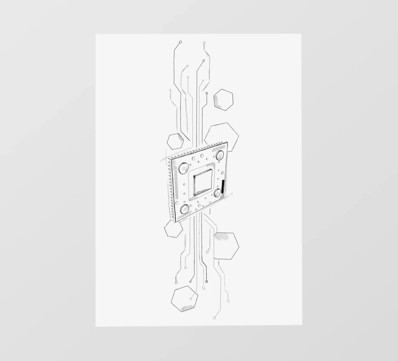 CPU | Lineart pellicola backlit da venten