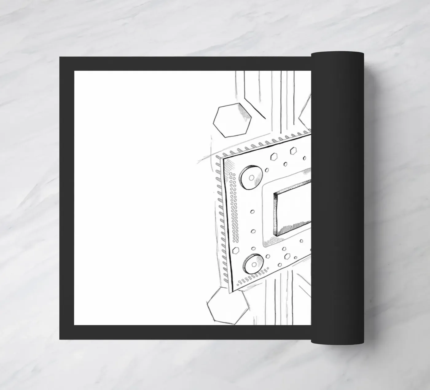 CPU | Lineart doormat by venten