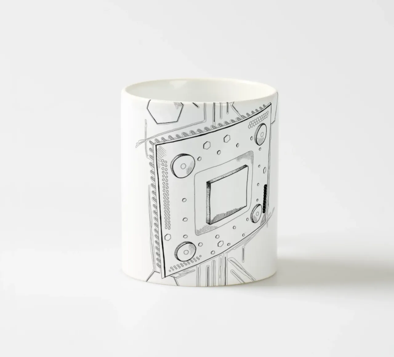 CPU | Lineart Keramik Tasse von venten