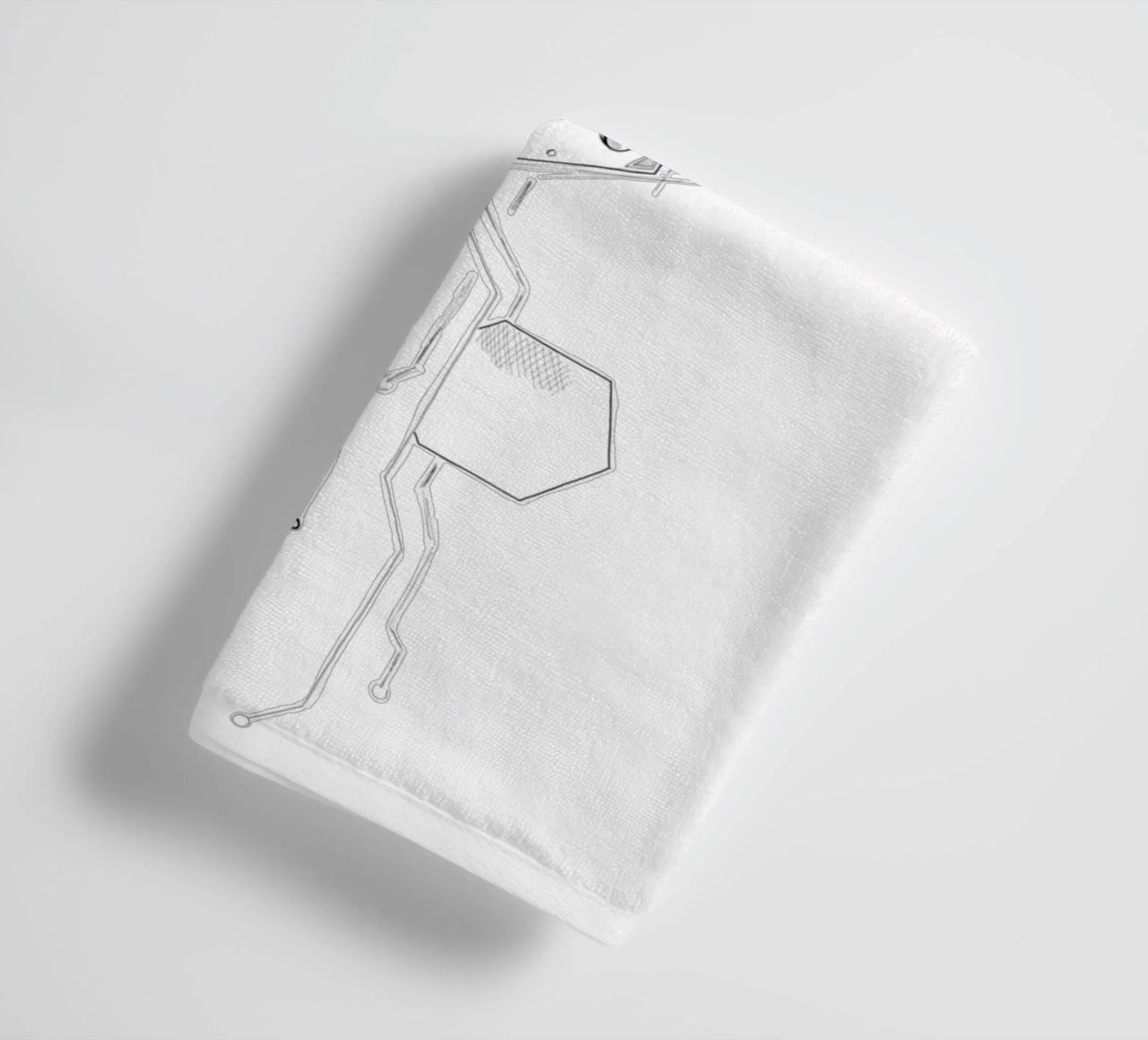 CPU | Lineart asciugamano da bagno da venten