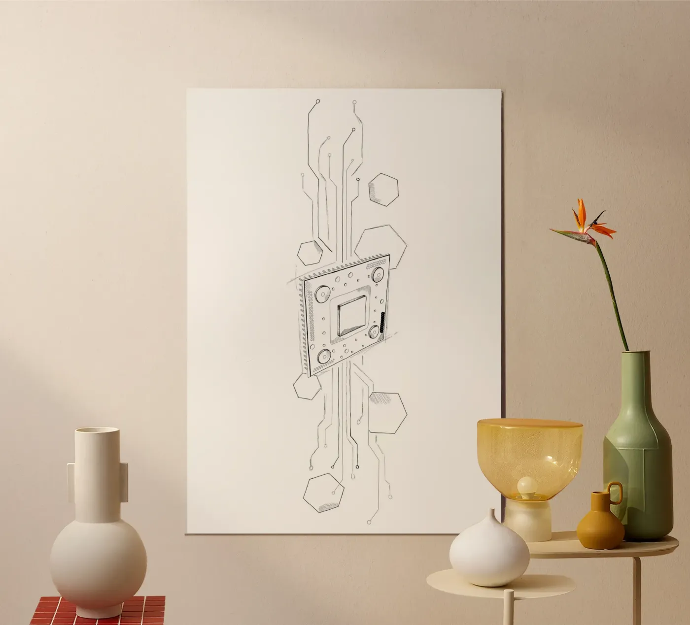 CPU | Lineart poster by venten