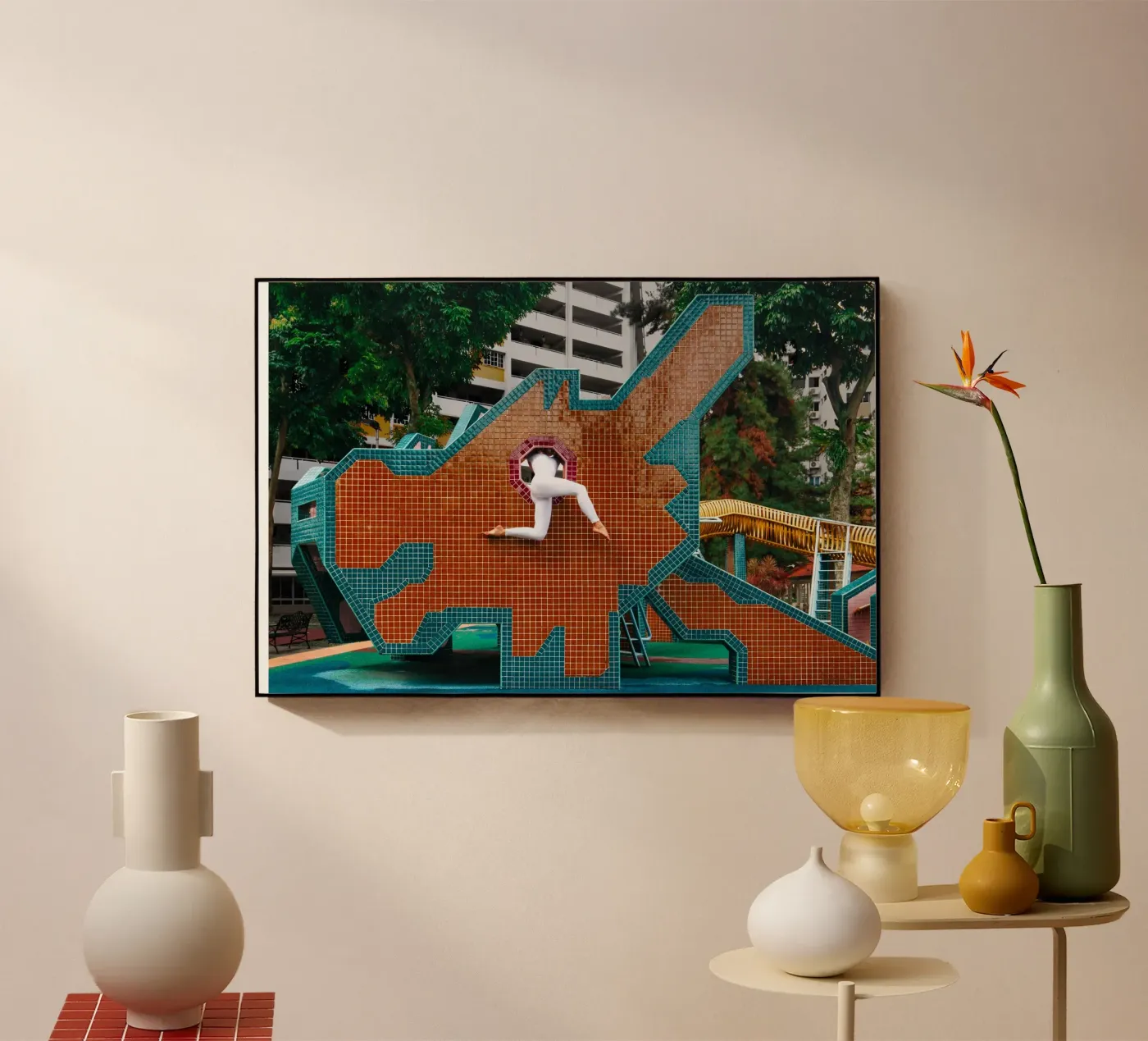 Singapore #2 acryl van The Urban Yoga