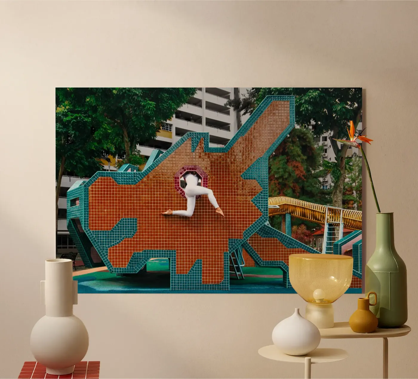 Singapore #2 acryl van The Urban Yoga