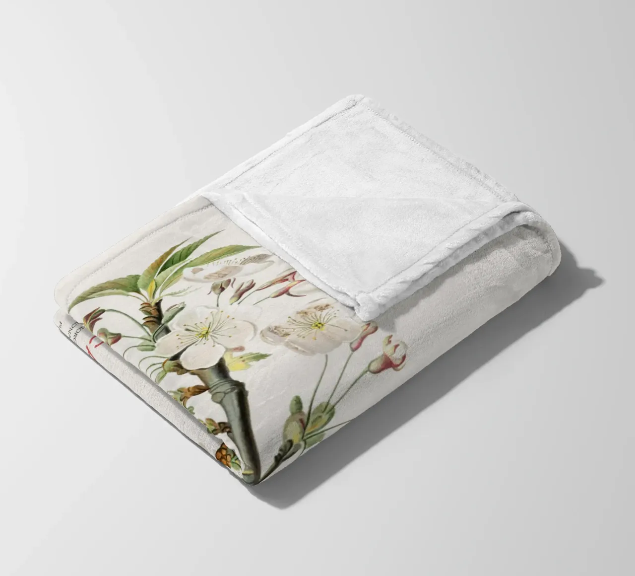 Felsenbirne oder Pyrus calleryana Fleecedecke von Vintagrafica