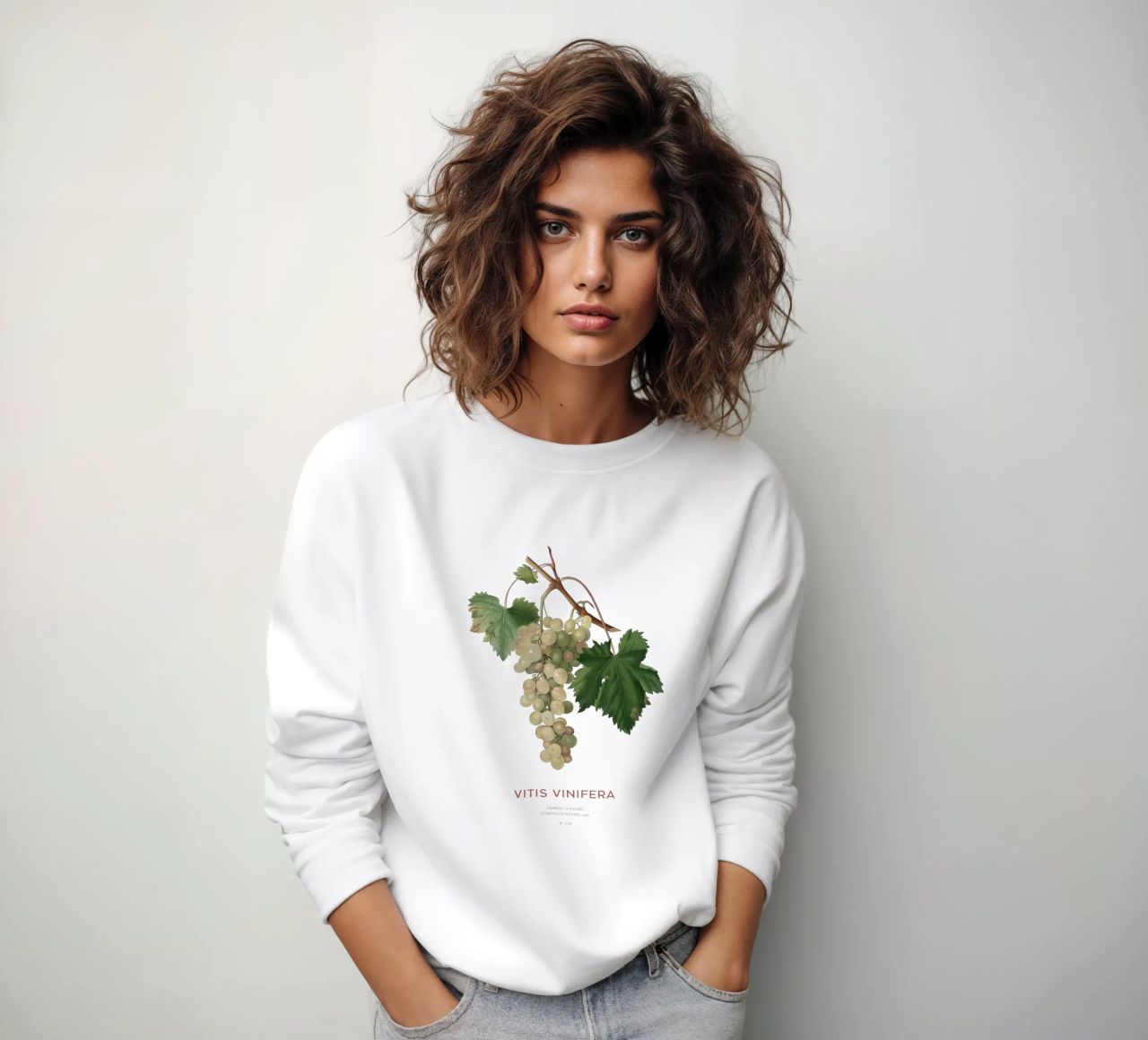 Vite comune o Vitis vinifera felpa da Vintagrafica