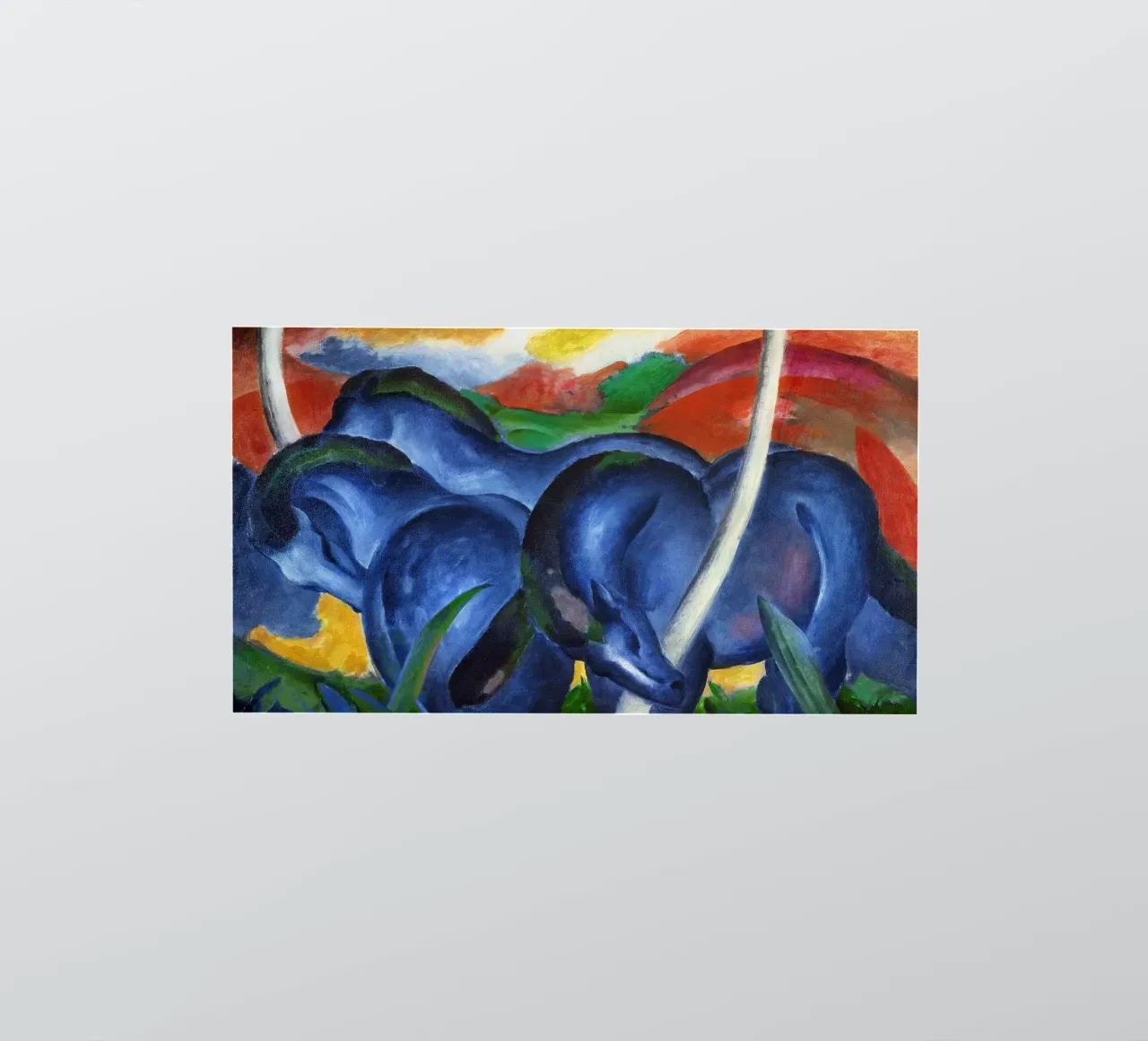 Franz Marc - The Large Blue Horses sticker by ARTOTHEK