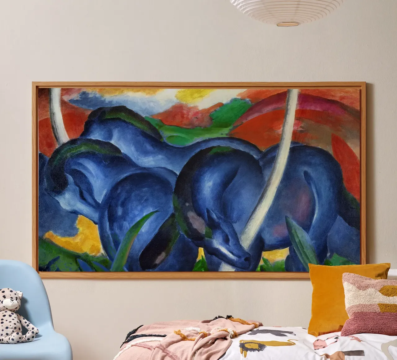 Franz Marc - I grandi cavalli blu alluminio dibond da ARTOTHEK