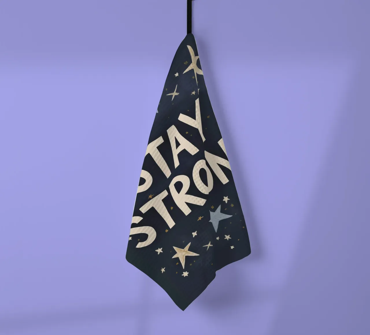 Stay Strong tea towel by treechild