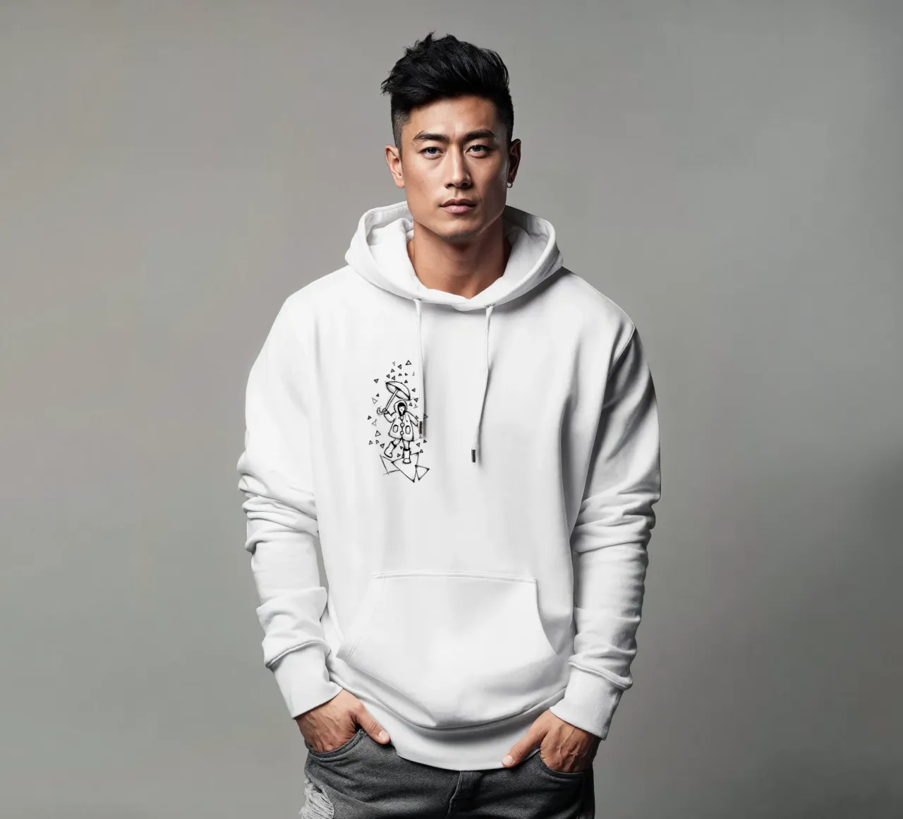 Dancing in the Rain | Lineart felpa con cappuccio da venten