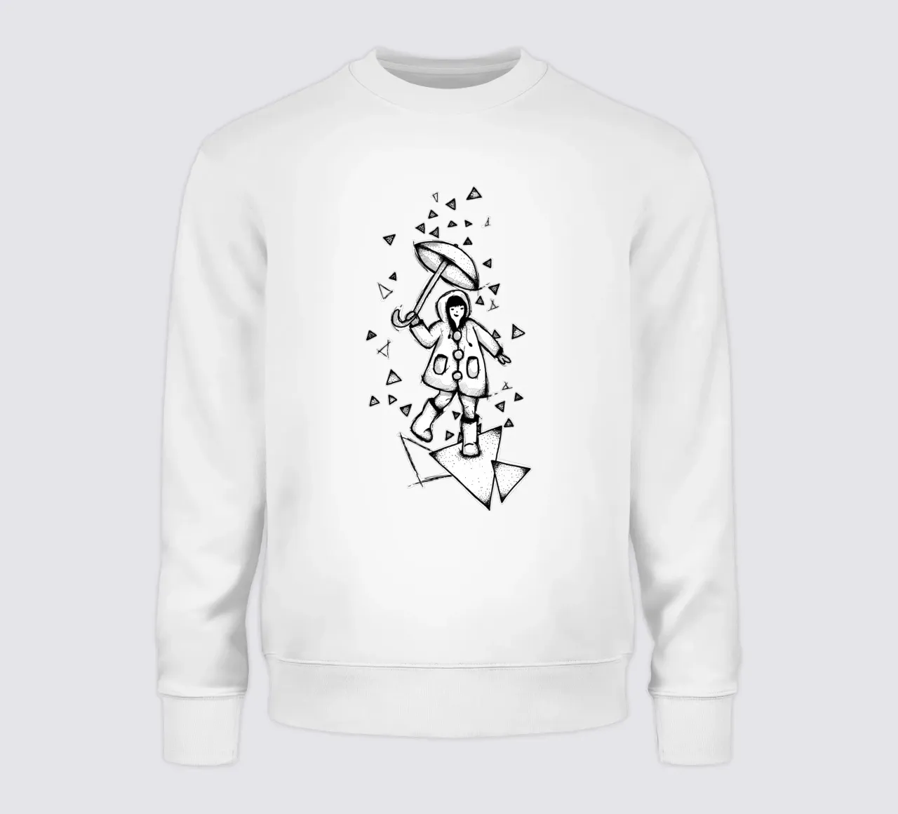 Dancing in the Rain | Lineart felpa da venten