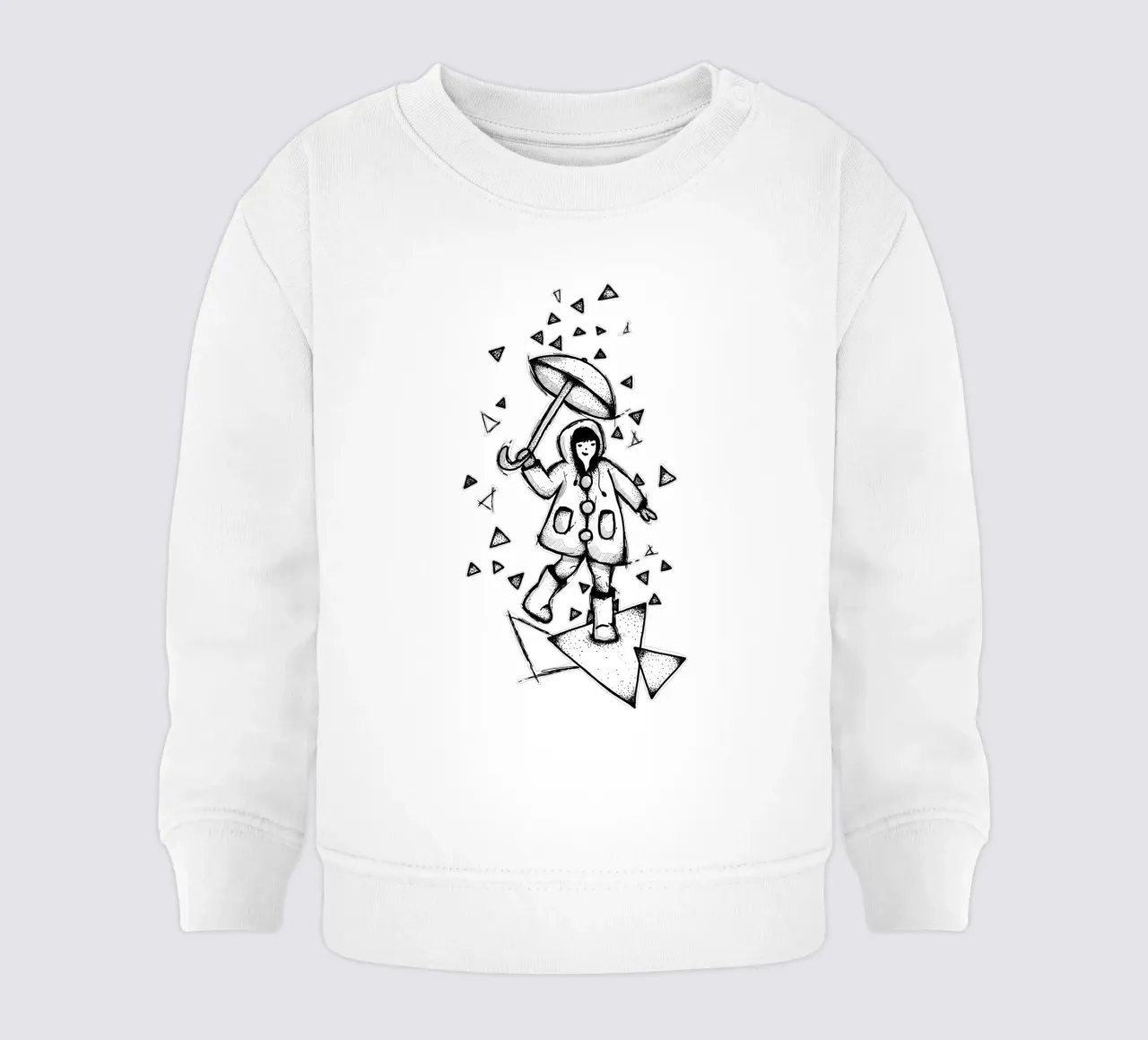 Dancing in the Rain | Lineart felpa neonato da venten