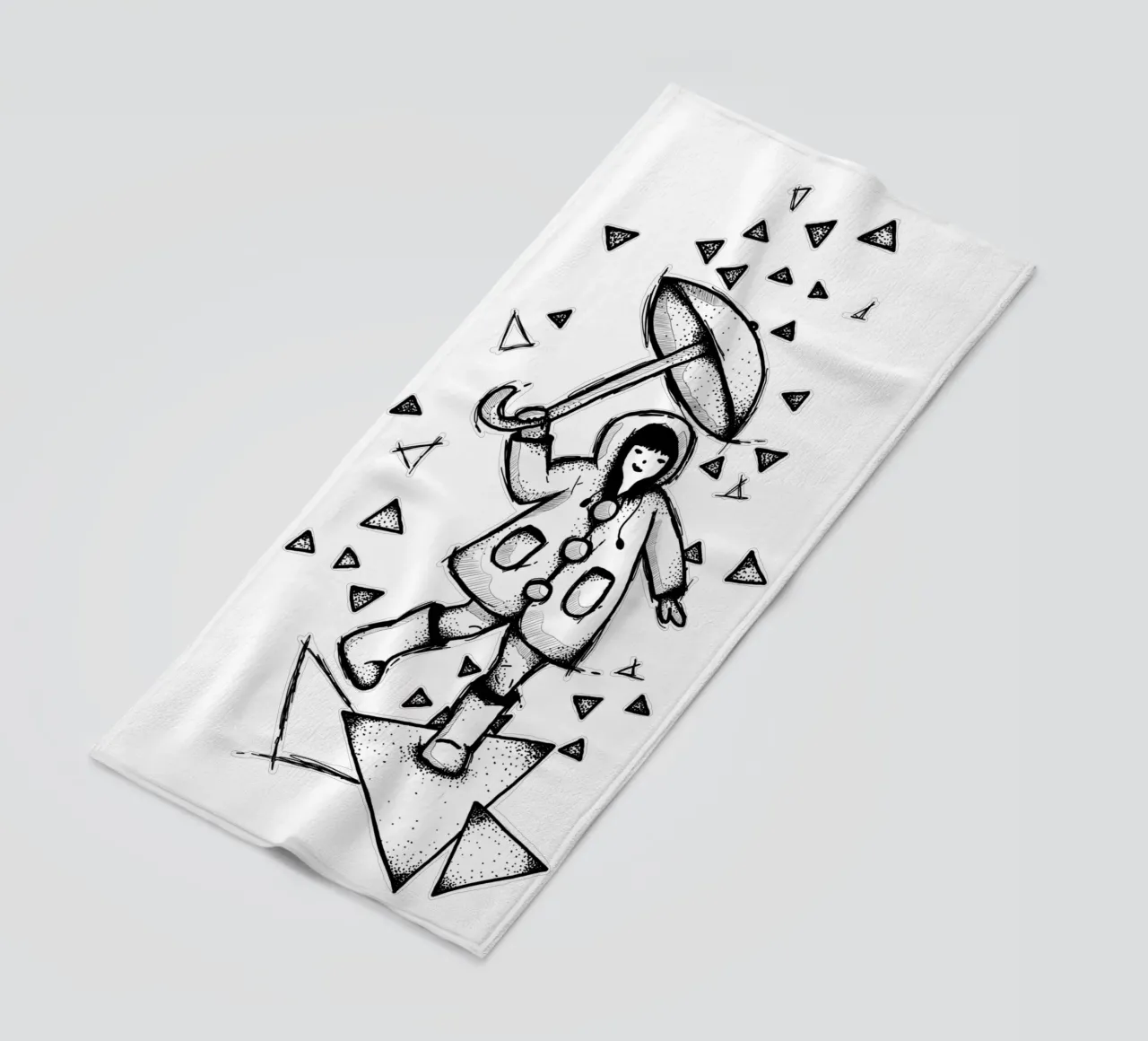 Dancing in the Rain | Lineart telo mare da venten