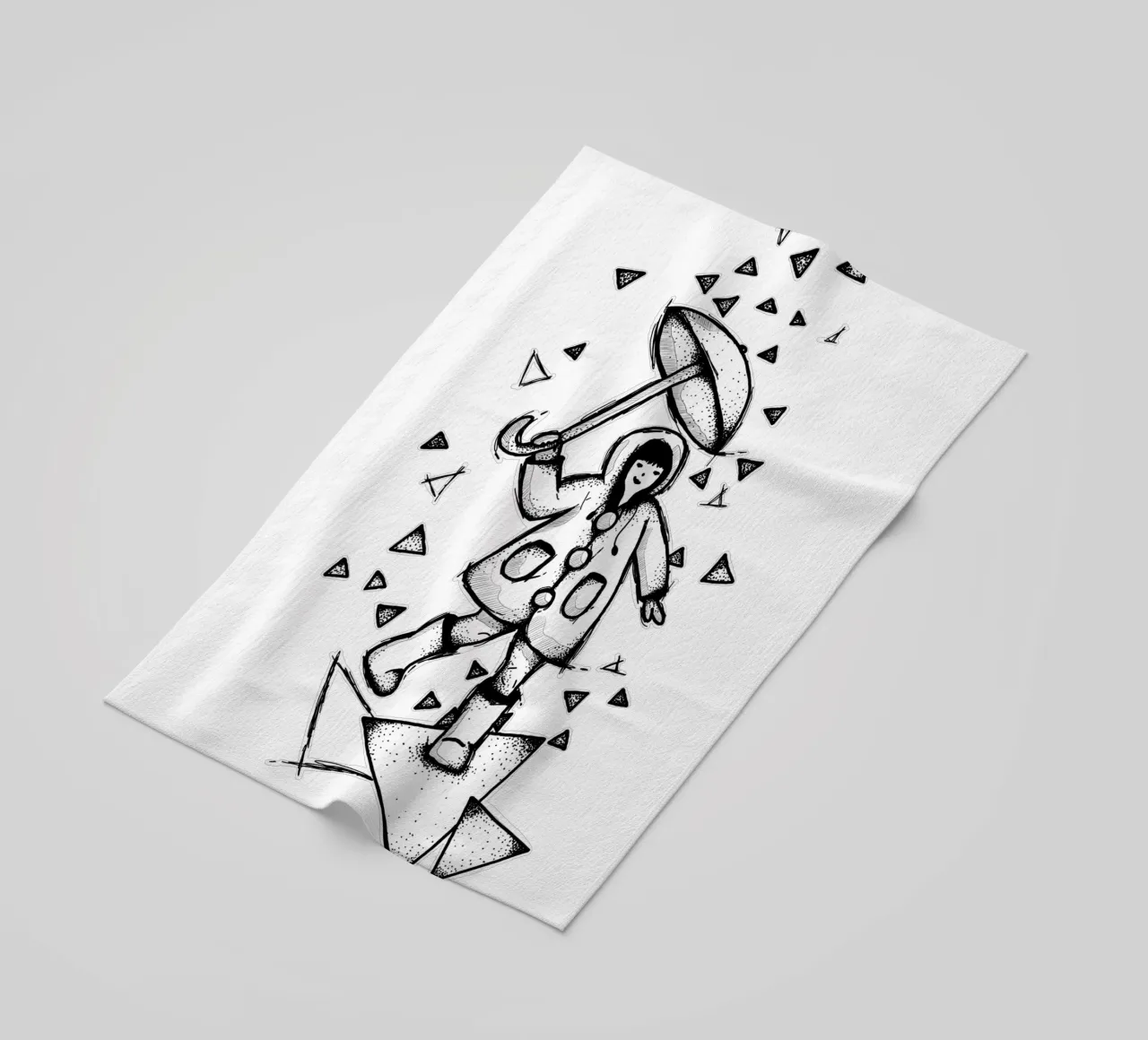 Dancing in the Rain | Lineart telo mare da venten