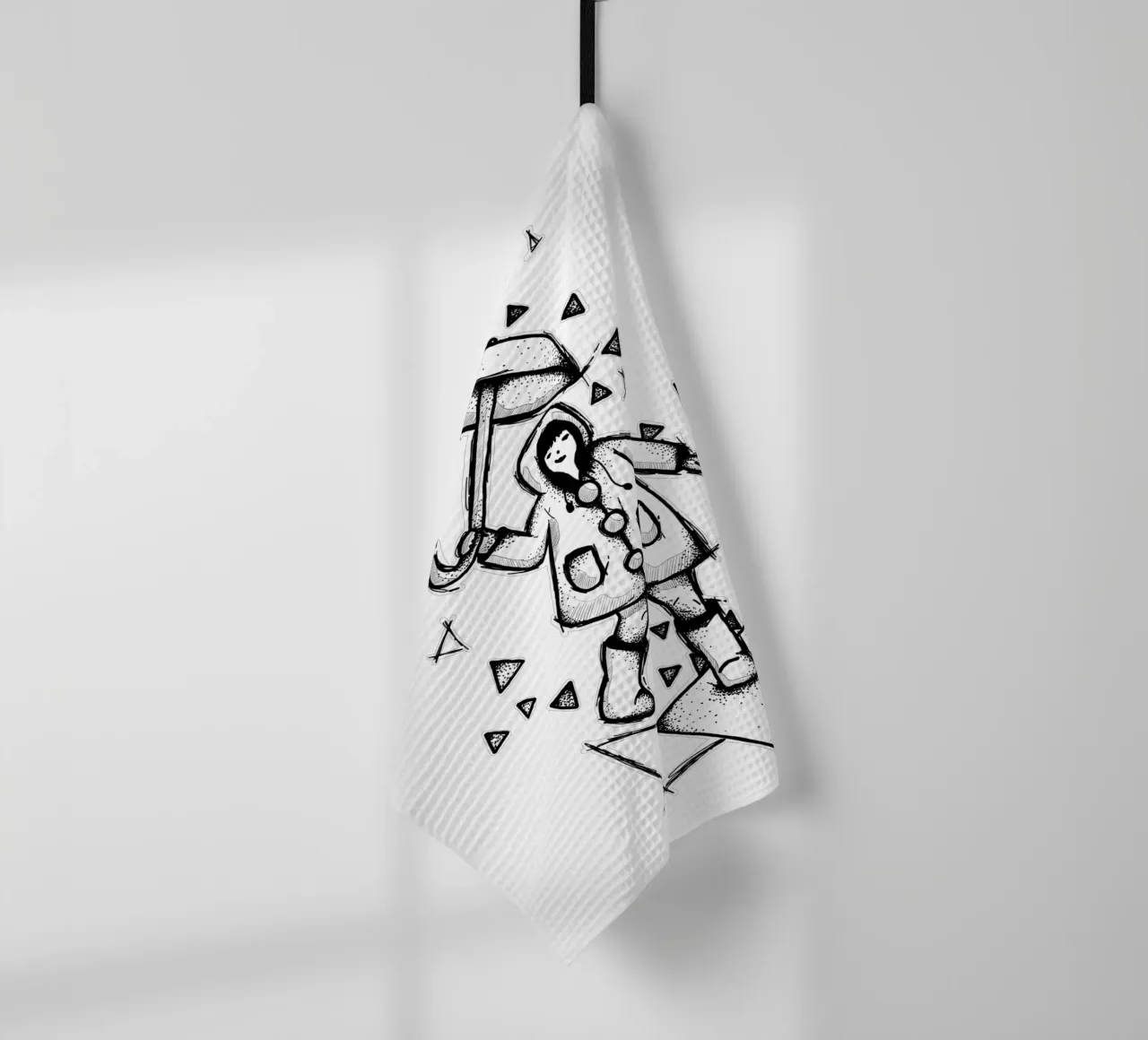Dancing in the Rain | Lineart canovaccio da cucina da venten