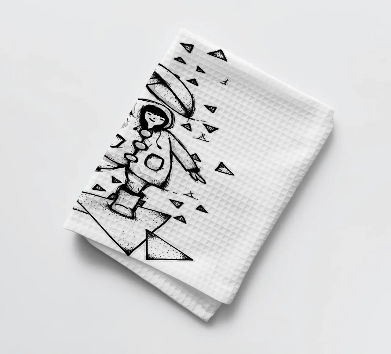 Dancing in the Rain | Lineart canovaccio da cucina da venten