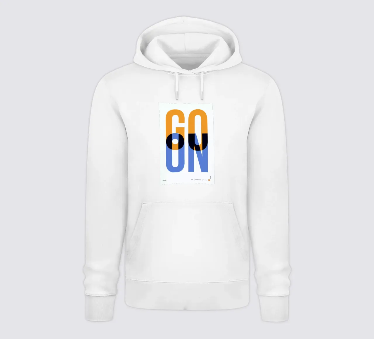 Go On Poster 1 felpa con cappuccio da Naxart